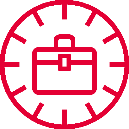 Clock for working time